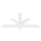 Ekena Millwork Redmond Architectural Grade PVC Gable Bracket, 96"W x 36"H x 6"D x 6"F, 9/12 Pitch GBP096X36X0606RED00 - alternate 5